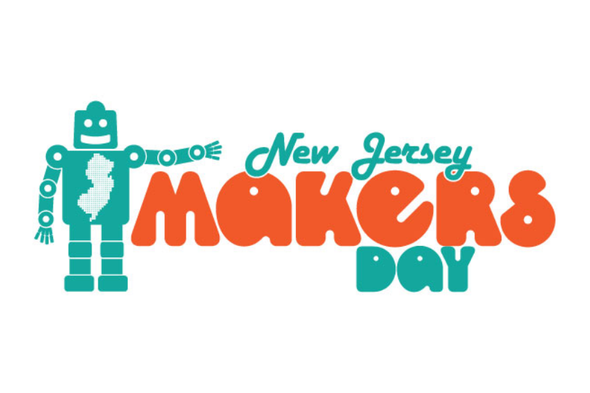 New Jersey Makers Day logo with robot
