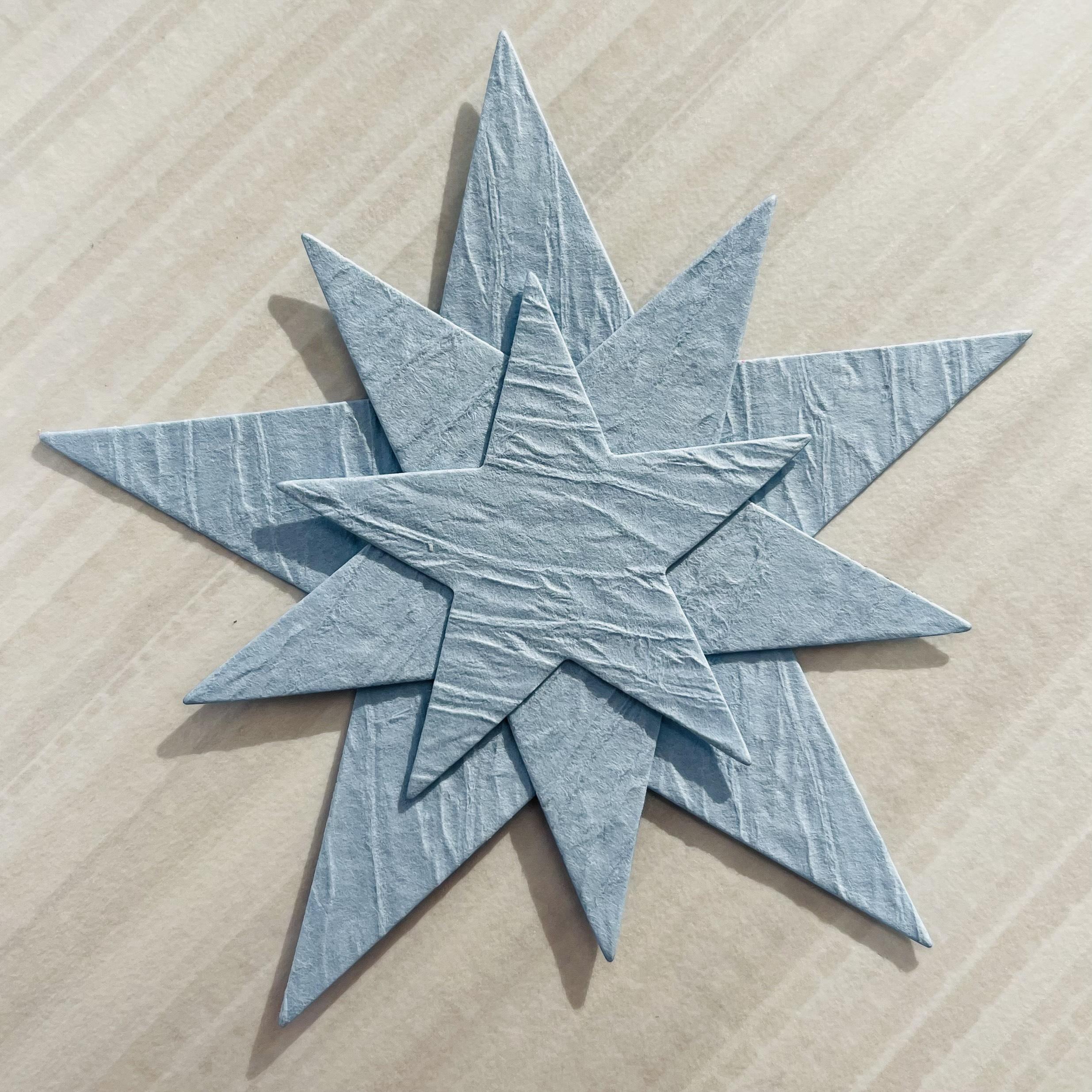 Blue paper star