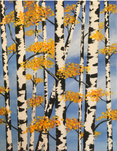 birch trees