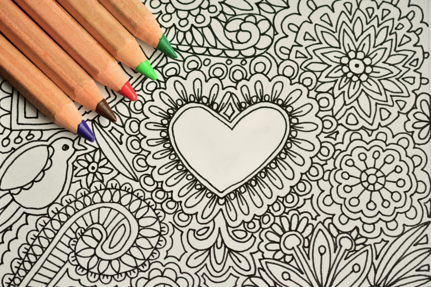 Mindfulness coloring activity