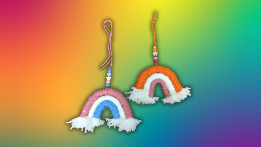 Pride Hour Macramé Rainbows