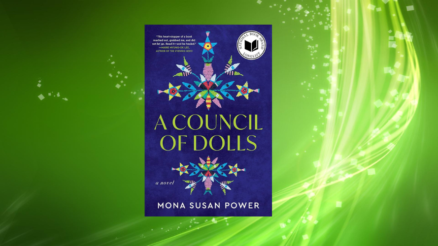 Book jacket for A Council of Doll on green background