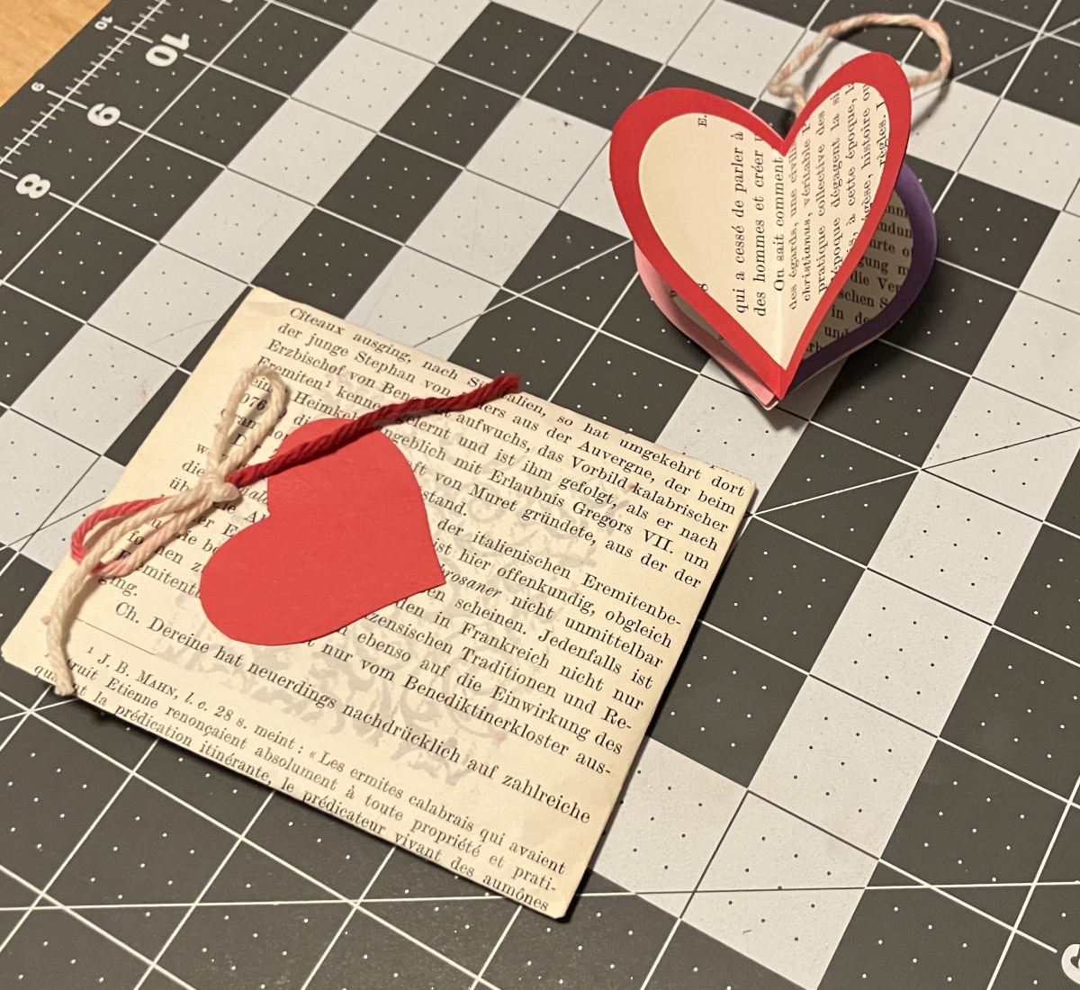 Paper heart decor